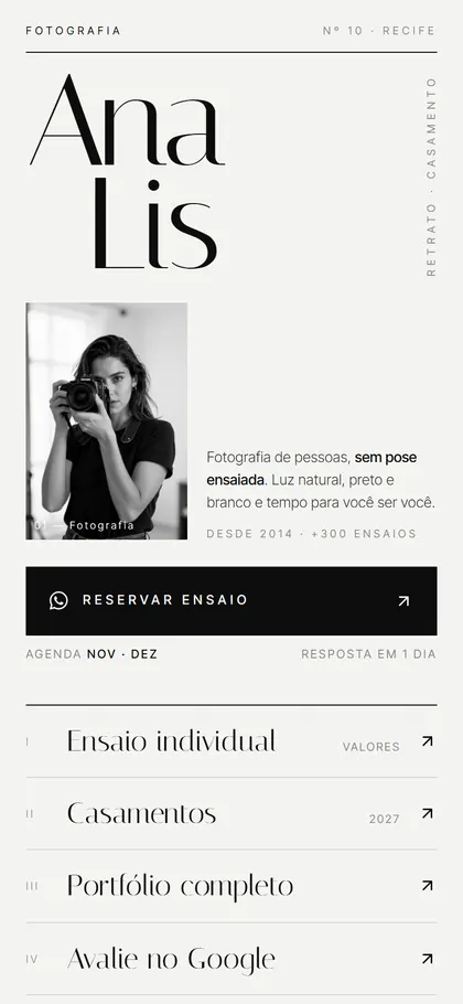 Estilo B10 Galeria Mono — versão Bio