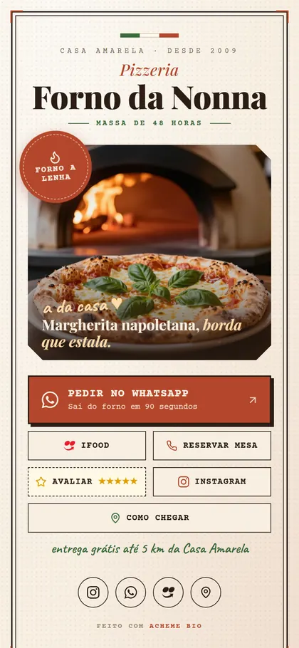 Estilo B16 Forno Rústico — versão Bio