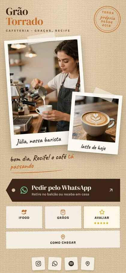 Estilo B17 Café Kraft — versão Bio