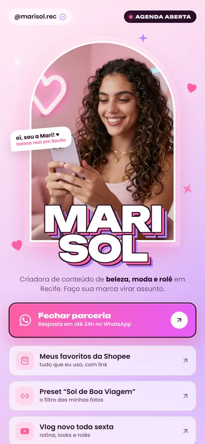 Estilo B18 Rosa Y2K — versão Bio X