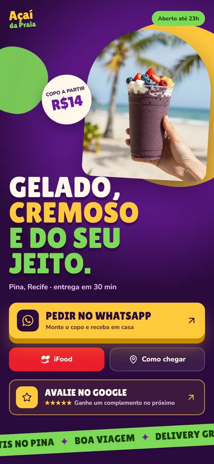 Estilo B30 Açaí Tropical — versão Bio