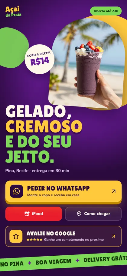 Estilo B30 Açaí Tropical — versão Bio X