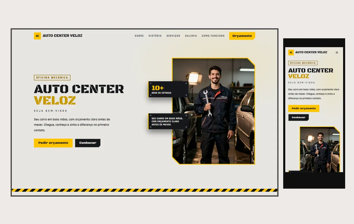 Site de escola de idiomas no modelo Garagem Dia