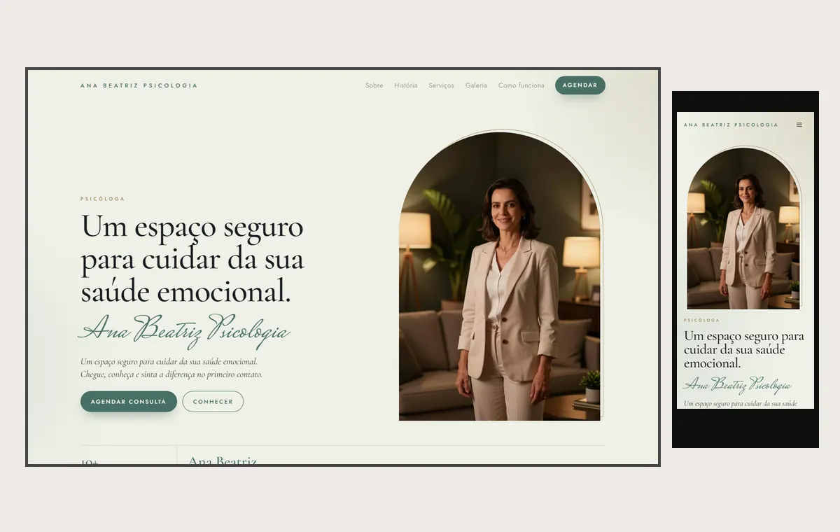 Site de escola de idiomas no modelo Oliva Dia