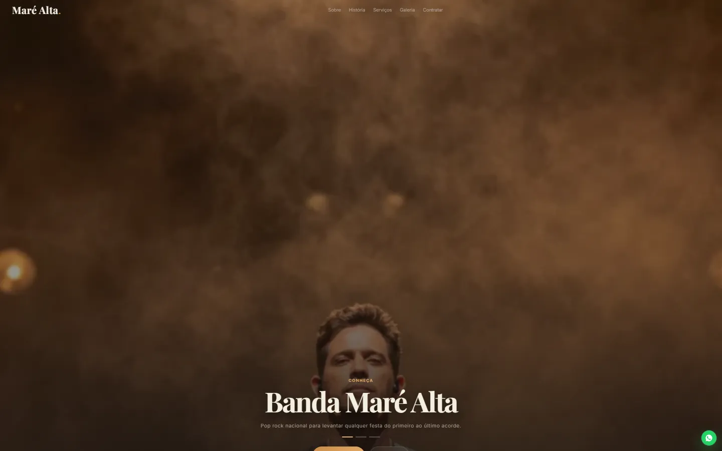 O site AcheMe de banda no computador
