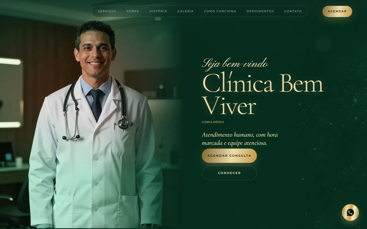 O site AcheMe de clínica e consultório no computador