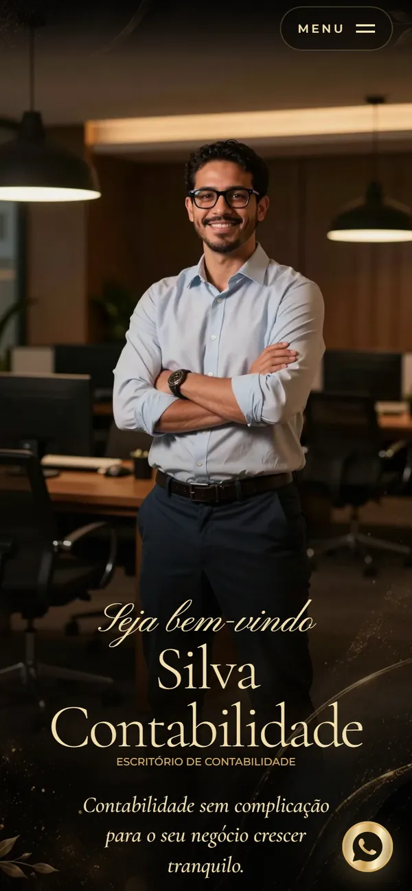 O site AcheMe de contador no celular