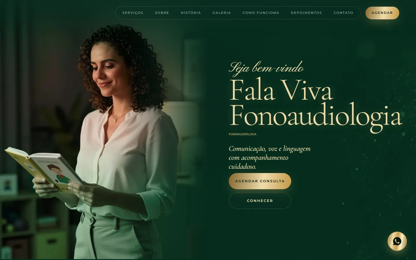 O site AcheMe de fonoaudiólogo(a) no computador