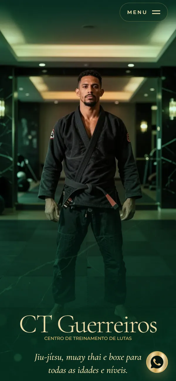 O site AcheMe de lutas e artes marciais no celular