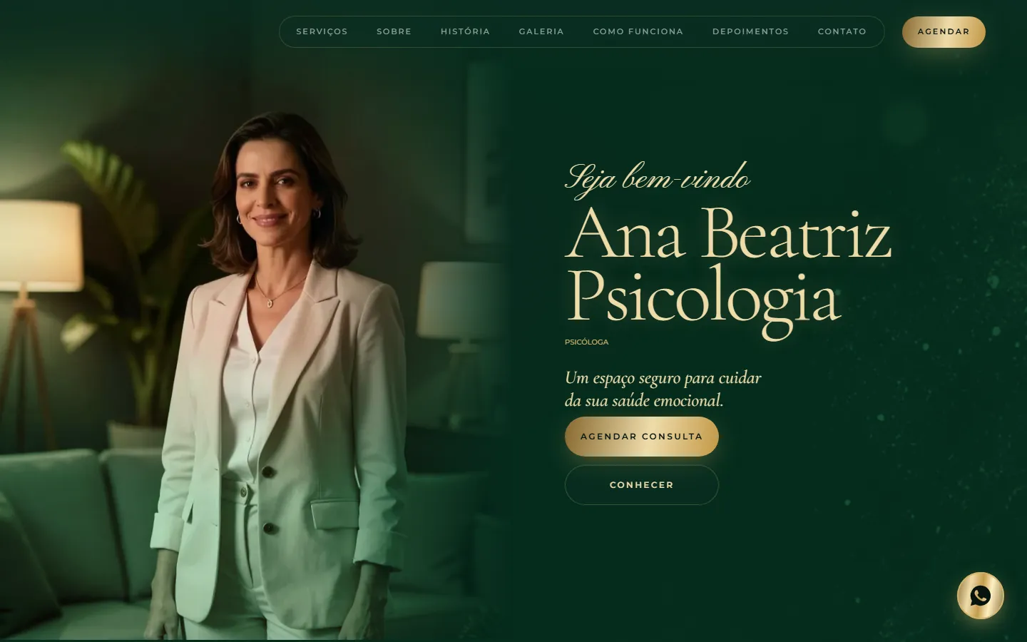 O site AcheMe de psicólogo(a) no computador