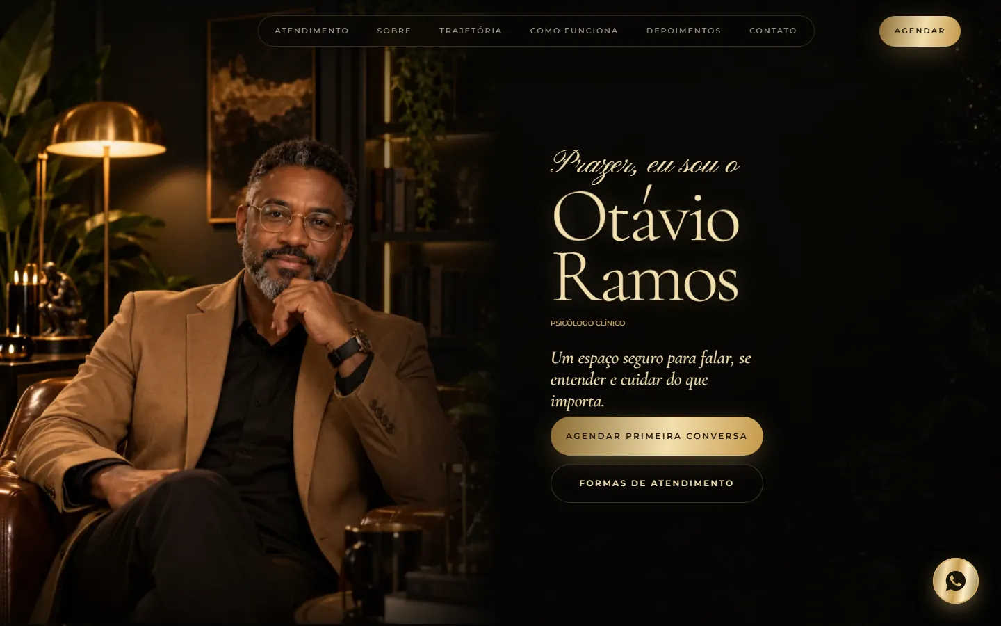 O site AcheMe de terapia no computador